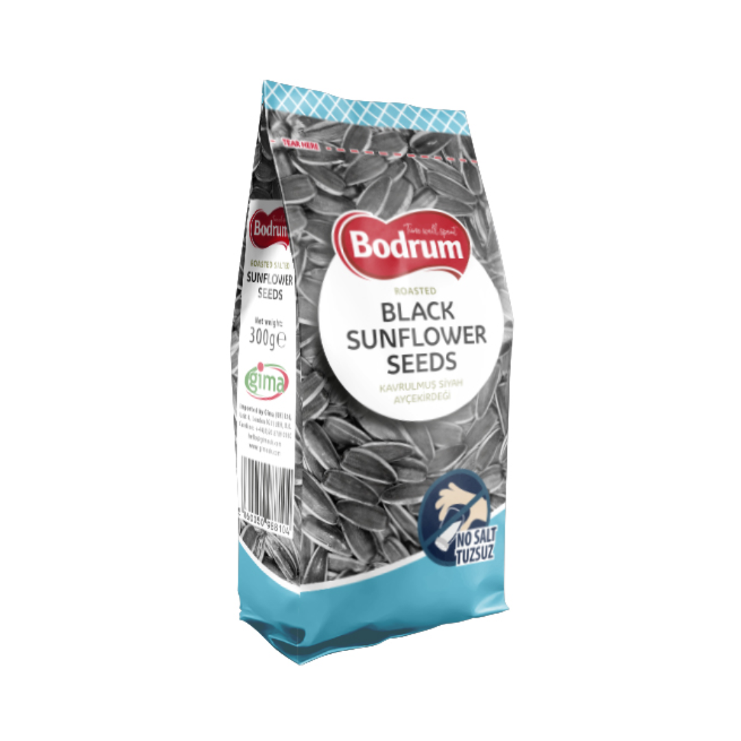 Bodrum Sunflower Seeds Black Unsalted Pack 250g