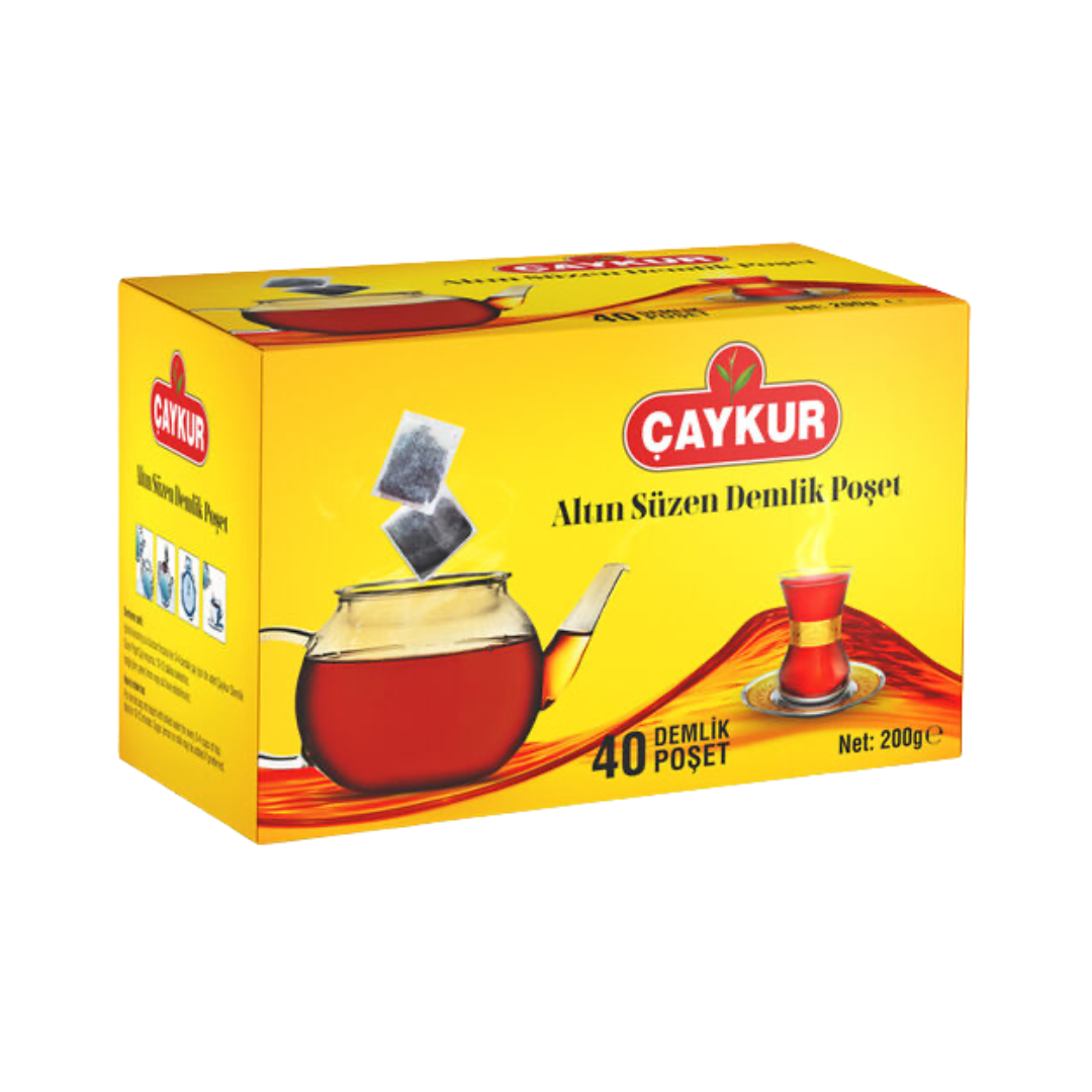 Caykur Teapot Black Tea Bags 40 Pcs