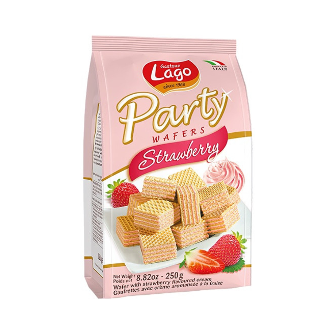 Lago Party Wafer Strawberry 250g