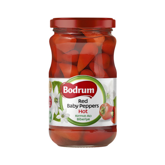 Bodrum Hot Red Baby Pepper Pickles 330g