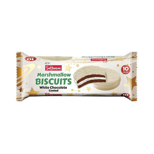 Sultanim Marshmallow White Chocolate Coated Biscuits 220g